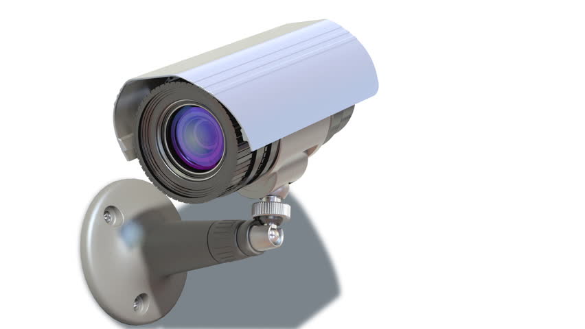 surveillance camera loop-able 3d animation Stock Footage Video (100%