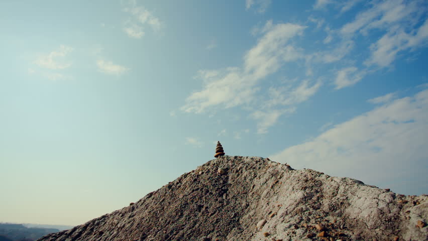 Stones balance, pebbles stack