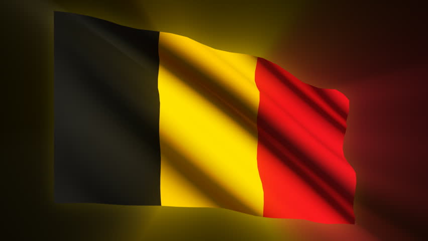 Belgian shining waving flag - HD loop 