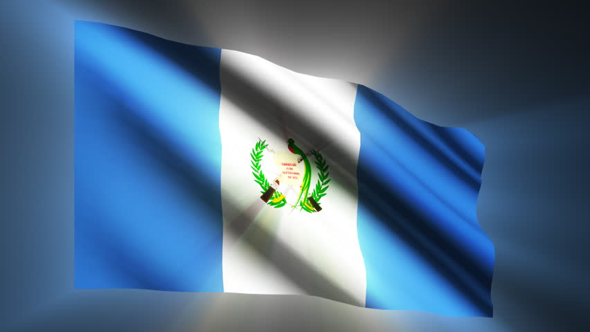 Guatemalan shining waving flag - HD loop 