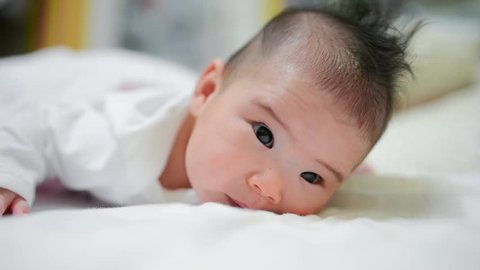 Relaxed Asian Baby In A Stock Footage Video 100 Royalty Free Shutterstock