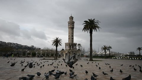 Konak Square in cloudy day