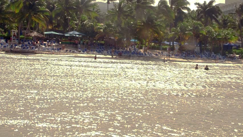 Tropical Caribbean sea water Montego Bay, Jamaica