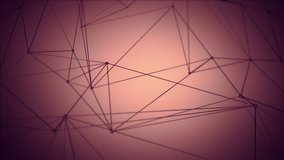 Energetic animation of 3D network looping on a solid background. Great for VJing or screen content.