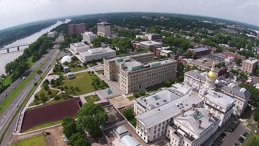Steadicam aerial footage of the New Jersey State House located in Trenton, NJ. Wide aerial pan in 1080p. Shot on July 3, 2014.