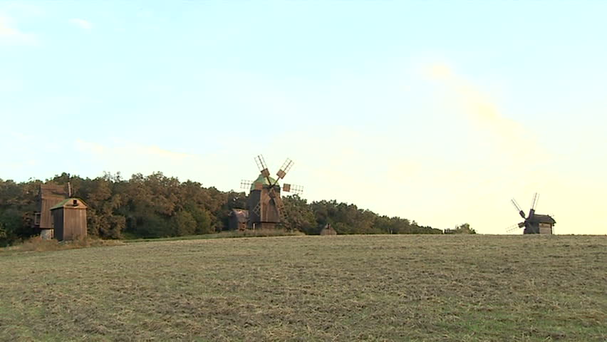 Windmill in a field