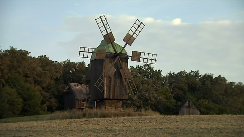 Windmill in a field