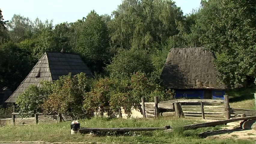 Ancient house in the woods