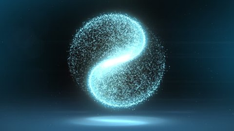 Yin Yang Particle Pattern Loop