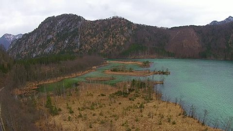 Mountain lake landscape in the Alps. Austria salzburg