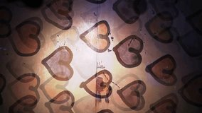 Video motion   graffiti heart  pattern ornament night light moves along the wall abstract background  pattern hd 1920x1080 - Powered by Shutterstock - Get 15% off with code: PIKWIZARD15