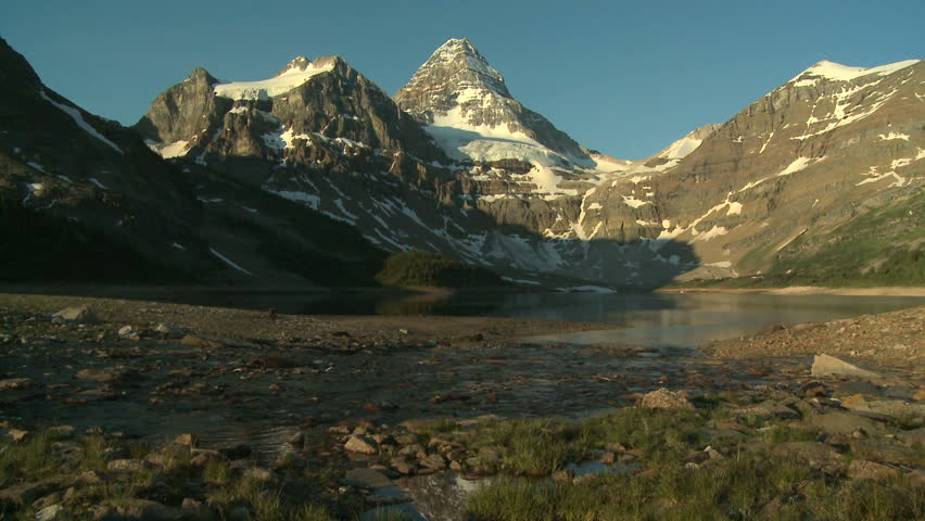 Morning light on Mount Assiniboine in the Canadian Rockies