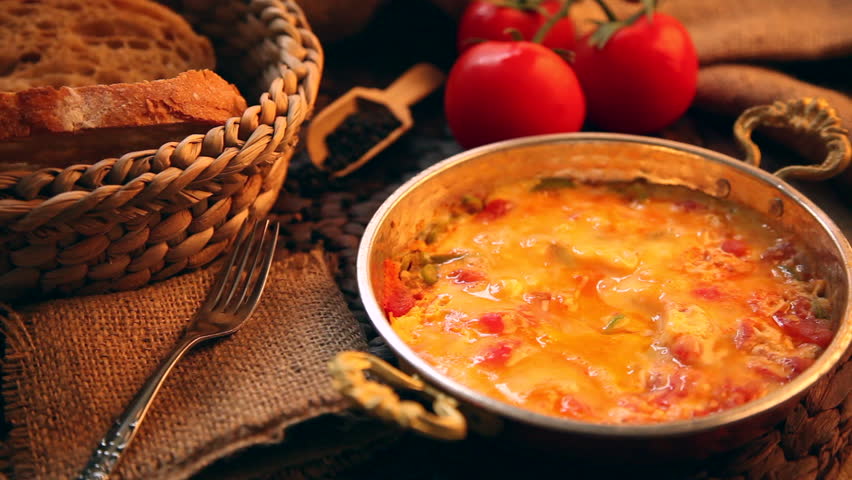 Menemen Turkish Breakfast Food Egg Stock Footage Video 100 Royalty Free 9439937 Shutterstock