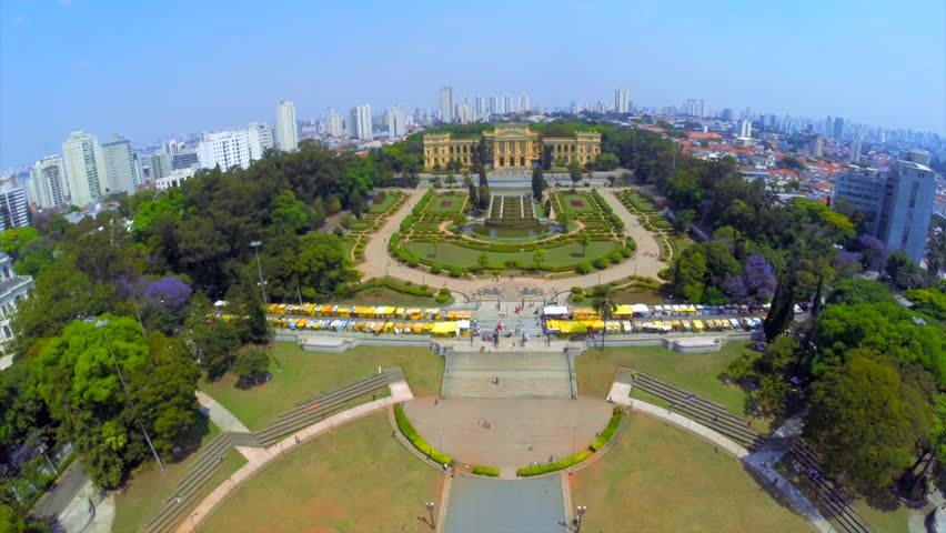 The Museum Paulista of the University of Sao Paulo (commonly known in Sao Paulo and all Brazil as Museu do Ipiranga) in Sao Paulo, Brazil