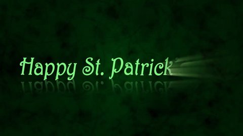 Happy St. Patrick's Day animation - 1080p Stock Video