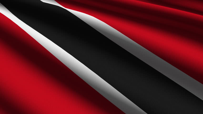 Trinidad and Tobago Close up waving flag - HD loop 