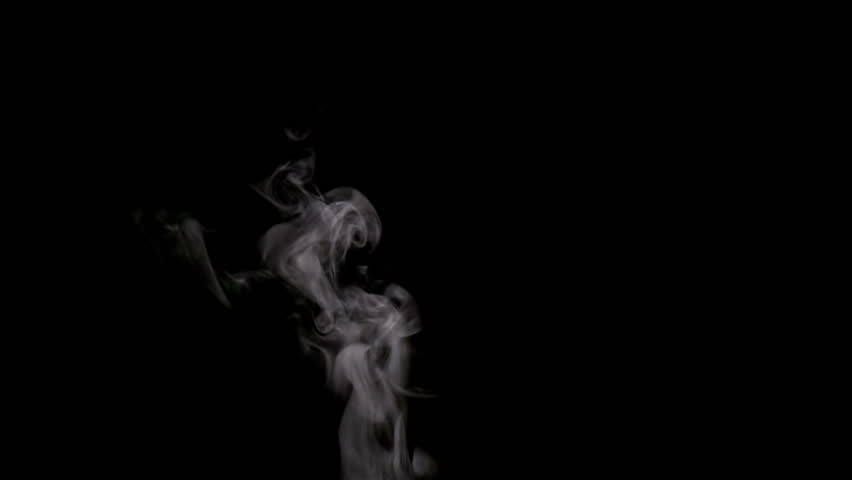 Steam Rises From the Cup. White smoke on black background. Motion at a rate of 240 fps Royalty-Free Stock Footage #9462035