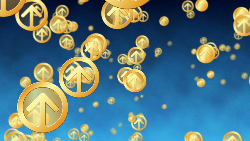 Gold Arrow Coins - Looping Video Clip