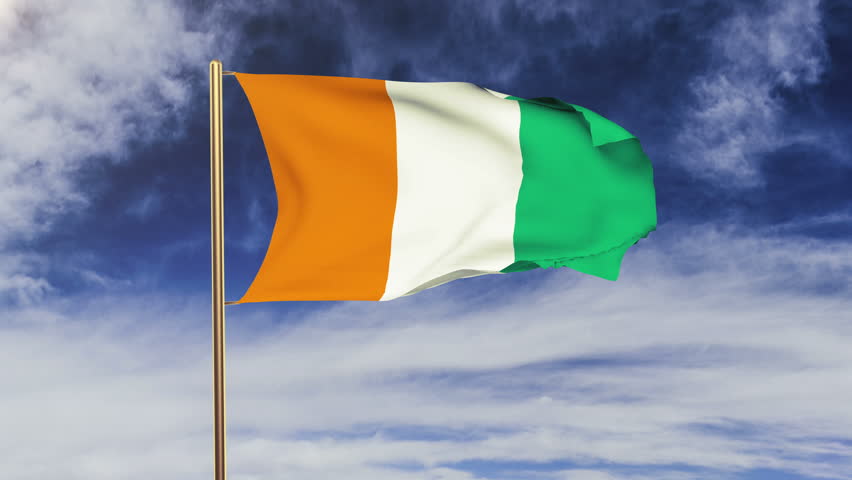 Download Ivory Coast Flag Waving in Stock Footage Video (100% ...