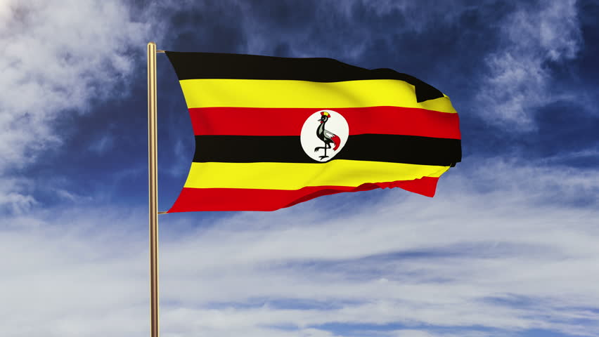 Uganda Flag Waving in the Stock Footage Video (100% Royalty-free ...