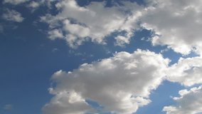 Sky and clouds timelapse. Summer sunny day footage.