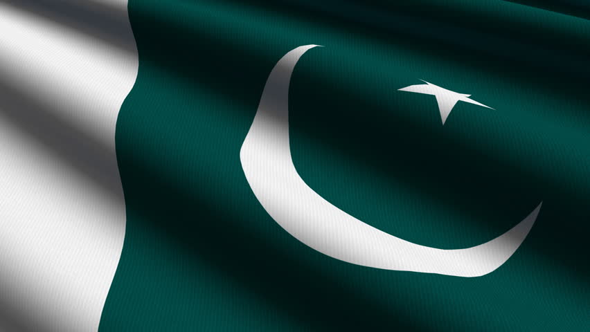 Pakistan Close up waving flag - HD loop 