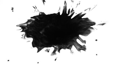 Ink splatter/4k res/Perfect for compositing effects and titling