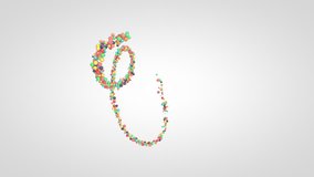 Motion of swarm of glossy colorful 3d balls on a white background - Powered by Shutterstock - Get 15% off with code: PIKWIZARD15