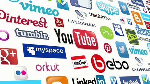 Social Media logo compilation animation. Seamlessly loopable scrolling compilation of social media icons and logos.
All logos and trademarks remain property of their respective owners. Editorial only.