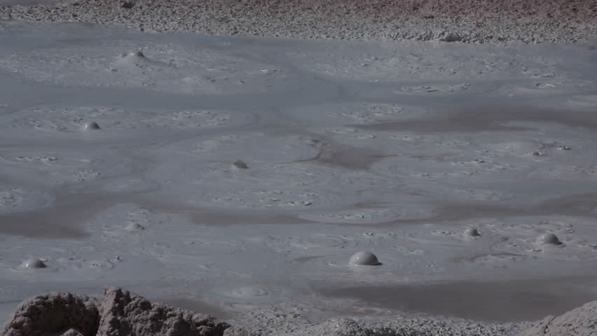 Hot Bubbling Mud in Yellowstone - High Definition Video