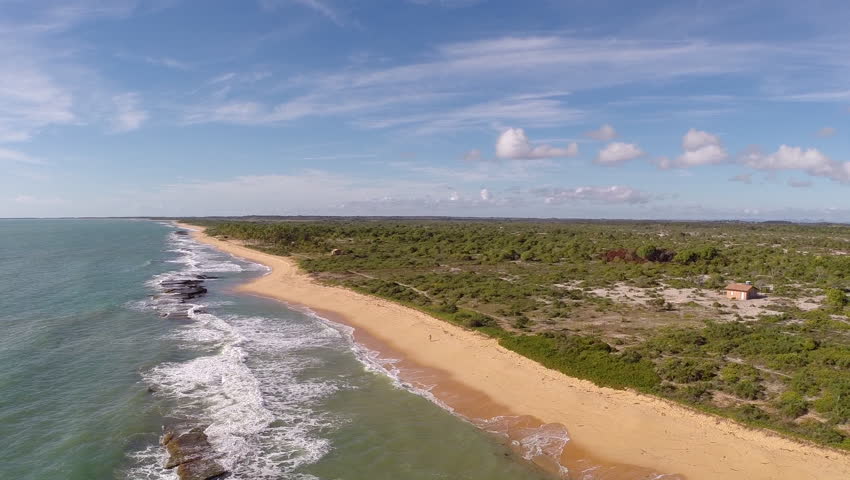 flying over caraivas beach paradise bahia Stock Footage Video (100% ...