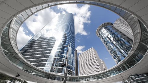 Houston - CIRCA DECEMBER 2013: Skyscrapers, low angle