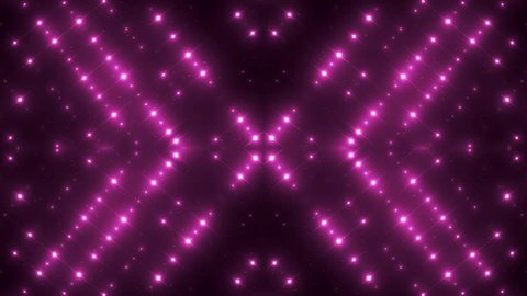 Fractal pink kaleidoscopic background. Background motion with fractal design. Disco spectrum lights concert spot bulb. More sets footage in my portfolio