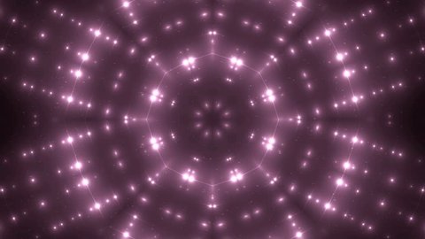 Fractal burgundy kaleidoscopic background. Background motion with fractal design. Disco spectrum lights concert spot bulb. More sets footage in my portfolio