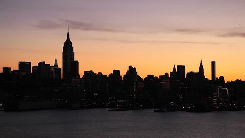 New York - CIRCA NOVEMBER 2014: One World Trade Center and Downtown Manhattan across the Hudson River