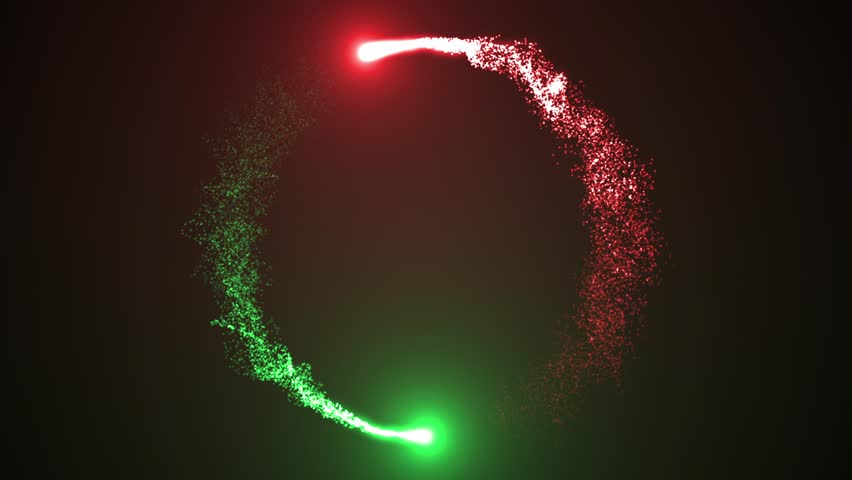 Abstract particles Curcle Background