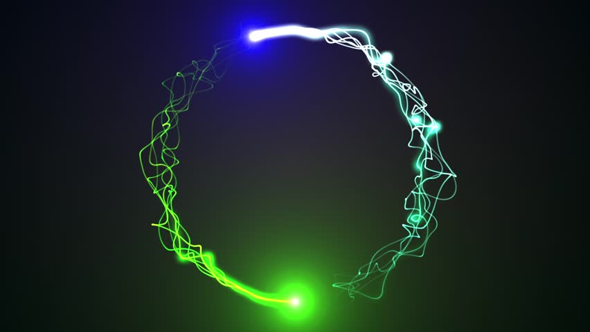 Abstract particles Curcle Background