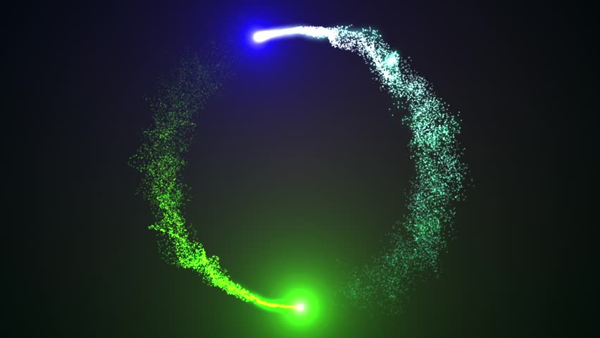 Abstract particles Curcle Background