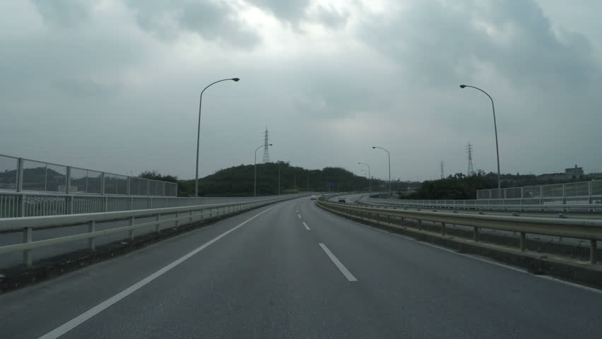 Okinawa Expressway Footage Stock Clips