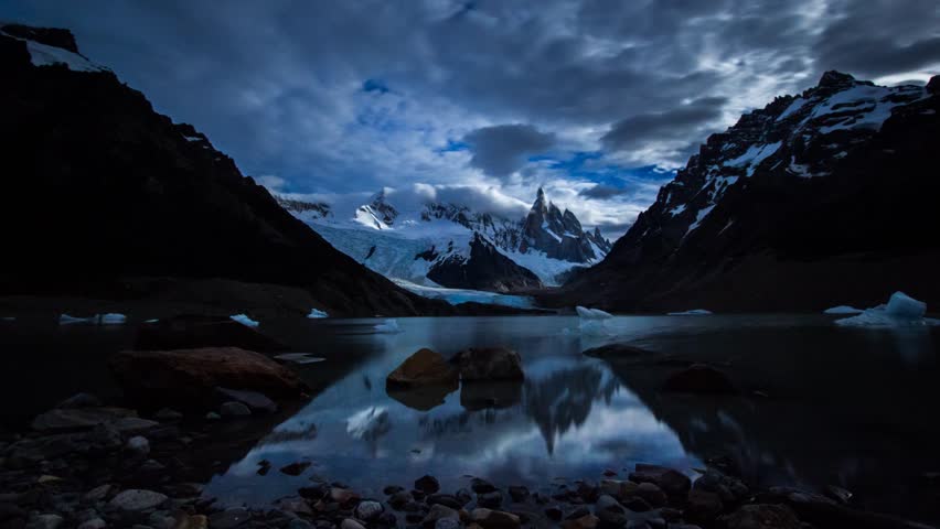 Night Timelapse of an Iceberg Stock Footage Video (100% Royalty-free ...