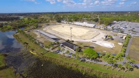 Aerial video Tropical Park Miami 4k clip 7