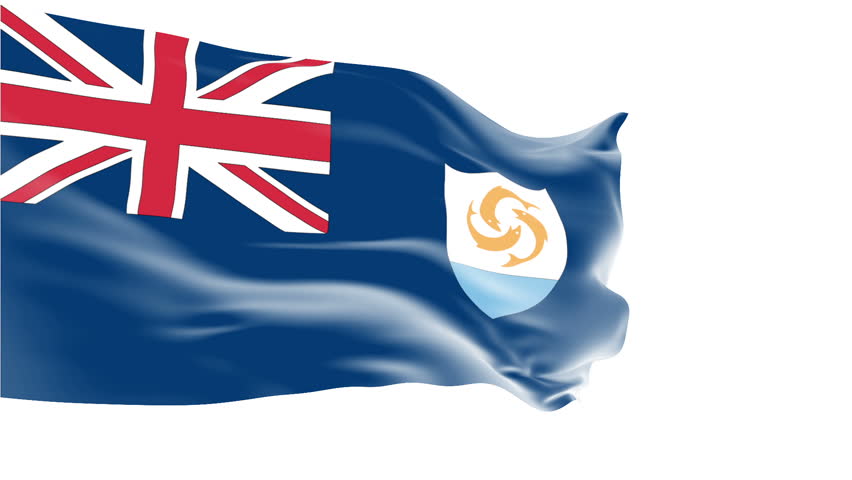 Anguilla Flag Slowly Waving In Stock Footage Video 100 Royalty Free Shutterstock