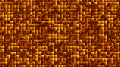 Abstract background blocks orange, fire 4K animation. High quality clip rendered on high end computer and graphics card.
