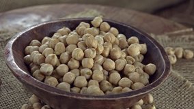 Heap of Chick Peas (loopable 4K UHD footage)