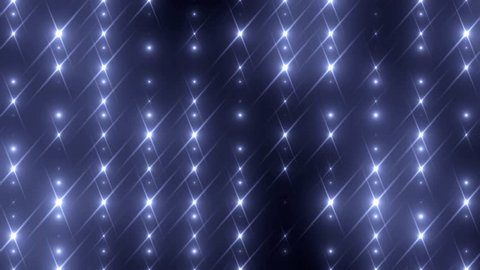 Floodlights disco background. Bright blue flood lights flashing. Light seamless background. Seamless loop