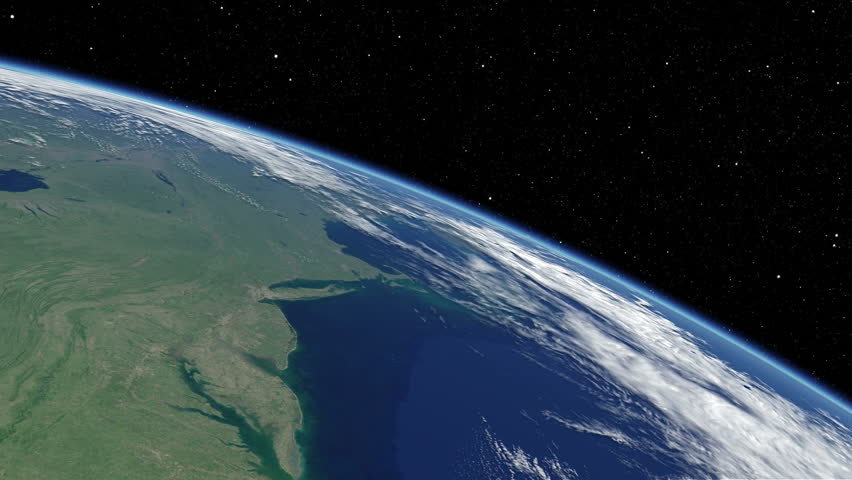 Simulated International Space Station earth orbit flyover of the North American Atlantic coast from New York to Jacksonville, Florida. Available in UHD and DCI 2K/4K sizes, by request.