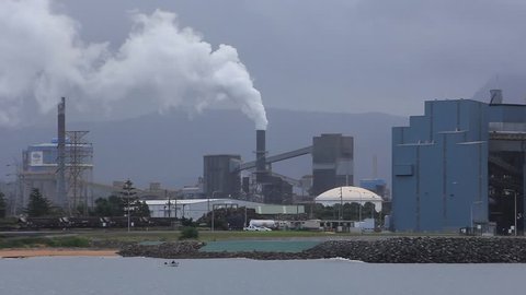 This is a clip of the steel works Industrial manufacturing industry located at Port Kembla NSW Australia.
Here they produce various steel products and ship this material over seas to China and India.