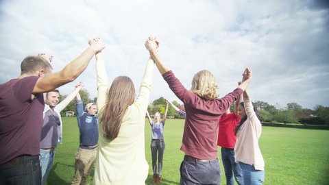Three Generations Family Having Fun Together