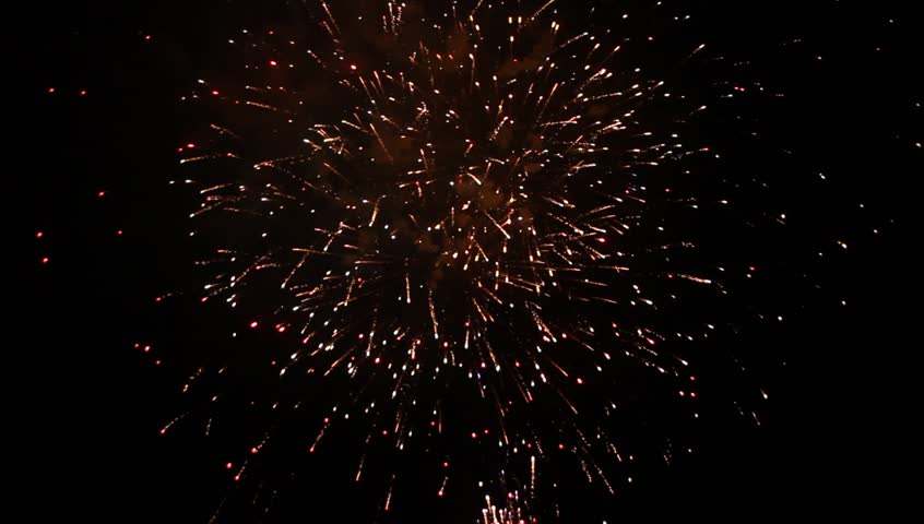 4th of July Fireworks Stock Footage Video (100% Royalty-free) 9616340