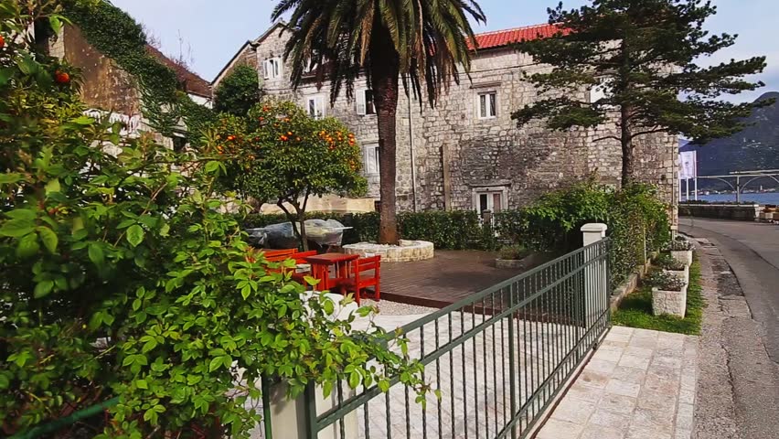 Orange Tree in Perats, Montenegro. Cozy home restaurant